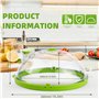 26 cm Cloche Micro Onde sans bpa avec poignée Idéal pour Les Petits et Grands Micro-Ondes