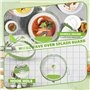 KXVXXV Couvercle Micro Ondes avec Eau, 26 cm Cloche Micro Onde sans bpa avec poignée Idéal pour Les Petits et Grands Micro-Ondes