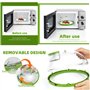 KXVXXV Couvercle Micro Ondes avec Eau, 26 cm Cloche Micro Onde sans bpa avec poignée Idéal pour Les Petits et Grands Micro-Ondes