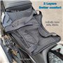 Pelucton Housse de Selle de Moto en Maille Double Couche, Coussin de Siège de Moto Respirant Universelle, Housse de Protection S