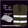 Xmart 5 Pièce Gilet Jaune Gilet Réfléchissant Pour Voiture Haute Visibilité à 360 ° Réutilisable de Sécurité Jaune Lavable Pour 
