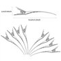 24 Pièces Pince Cheveux Pinces à Cheveux Pinces Crocodiles Cheveux Métal Alligator Barrette Boucles d'Alligator Curl Clips de Se
