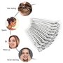 24 Pièces Pince Cheveux Pinces à Cheveux Pinces Crocodiles Cheveux Métal Alligator Barrette Boucles d'Alligator Curl Clips de Se