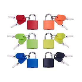 6 Pièces Cadenas de couleur