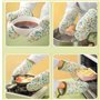 2 Pièces Gants de Cuisine, Gants de Four, Gants de Cuisine Résistants à la Chaleur, pour la Cuisine, la Cuisine, la Pâtisserie, 
