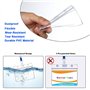 Porte Badges, Comius Sharp Lot de 50 Cartes de Supports Horizontal Badge en Plastique Transparent en étanche Protection de Vos B