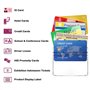 Porte Badges, Comius Sharp Lot de 50 Cartes de Supports Horizontal Badge en Plastique Transparent en étanche Protection de Vos B
