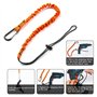 Comius Sharp Lanière à Outils, 3 Pièce Cordon Porte-Outils de Sécurité Rétractables avec Mousqueton Simple et Extrémité de Boucl