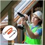 Comius Sharp Lanière à Outils, 3 Pièce Cordon Porte-Outils de Sécurité Rétractables avec Mousqueton Simple et Extrémité de Boucl
