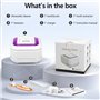 Nettoyeur Ultrasons,GuKKK 45KHz Detartreur Dentaire Ultrason UV,180ML Nettoyeur Ultrason Appareil Dentaire pour Prothèses Dentai