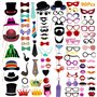 90pcs Colorés Accessoires Photobooth Masquerade Accessoires