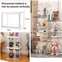Vitrine en Transparent avec Porte Magnétique