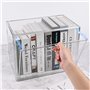 XiYee Vitrine, Boîte de Rangement Empilable et Amovible, Vitrine en Transparent avec Porte Magnétique,pour Objets de Collection,