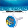Thermomètre Solaire de Piscine, Lecture Facile Flottante sans Fil, Thermomètres Flottants Extérieurs Numériques à Distance Solai