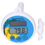 Thermomètre Solaire de Piscine, Lecture Facile Flottante sans Fil, Thermomètres Flottants Extérieurs Numériques à Distance Solai
