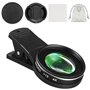 Hemobllo Objectif Macro pour Appareil Photo de téléphone Portable 15X 4K – Objectif Universel pour téléphone Portable
