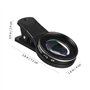 Hemobllo Objectif Macro pour Appareil Photo de téléphone Portable 15X 4K – Objectif Universel pour téléphone Portable, Noir, E, 