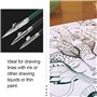 HEALLILY art gouvernant stylo réglable ligne droite stylo dessin stylo pour dessin technique lignes de cartographie appliquer ma