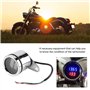 DEWIN Tachymètre, Calibre Tachymétrique 2 en 1 LED Moto Voltmètre Numérique Tachymètre Gauge Odomètre Métal Tachymètre