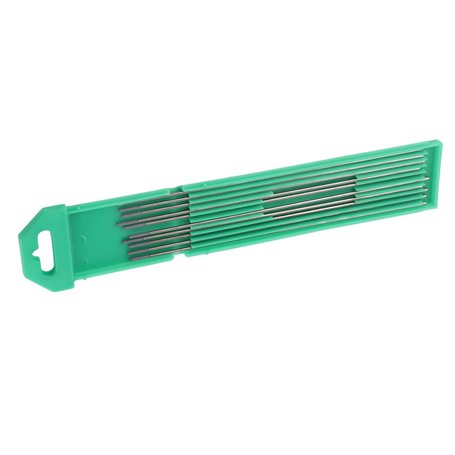 10pcs WC20 électrode de tungstène au cérium Pointe grise pour machine à souder DC TIG (1.6×150mm)
