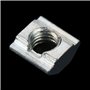 Écrou en T, 50pcs M6 * 10 * 5 Écrous coulissants en T Écrous en Acier au Carbone Écrou profilé en Aluminium Écrou profilé en T F