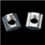 Écrou en T, 50pcs M6 * 10 * 5 Écrous coulissants en T Écrous en Acier au Carbone Écrou profilé en Aluminium Écrou profilé en T F