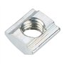 Écrou en T, 50pcs M6 * 10 * 5 Écrous coulissants en T Écrous en Acier au Carbone Écrou profilé en Aluminium Écrou profilé en T F