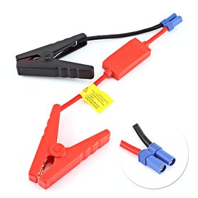 Câble de démarrage Hlyjoon avec pinces connecteur EC5 pour connexion de batterie de voiture 30V 160A 10 AWG fil de silicone cava