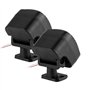 Qiilu Paire de Haut-Parleur, 2pcs Voiture Petit Haut-Parleur carré Fort Audio Musique Tweeter Haut-Parleur 500W