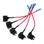 EBTOOLS pour Porte fusible Derivation pour Porte fusible Derivation 12v ATO Porte-boîtes à fusibles à Lame 5 pièces
