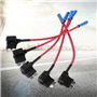 EBTOOLS pour Porte fusible Derivation pour Porte fusible Derivation 12v ATO Porte-boîtes à fusibles à Lame 5 pièces, 60 V 15A Aj