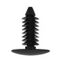 Hlyjoon 100pcs clips de rivet en nylon noir