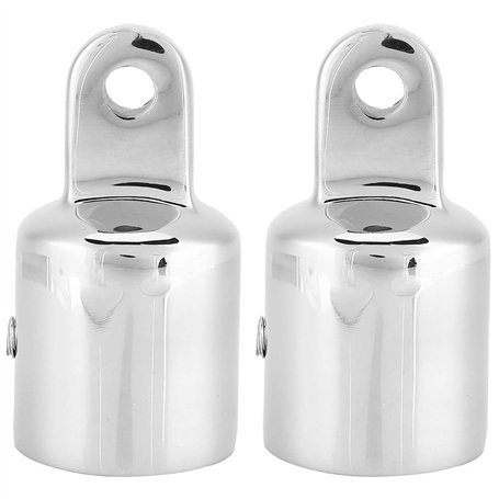 Fafeims 22 25mm Embout à Oeil de Bateau Bimini Top Capuchon de Connexion Vis Matériel de Fixation Accessoire de Bateau en Acier