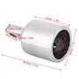 Fafeims 22 25mm Embout à Oeil de Bateau Bimini Top Capuchon de Connexion Vis Matériel de Fixation Accessoire de Bateau en Acier 