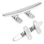 Yctze Taquet de bateau 125MM taquet de ponton de ponton de bateau marin en acier inoxydable 316 argenté