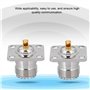 Topiky 2PCS UHF Femelle SO239 Jack 4 Trous Socket Panel Châssis Montage RF Coaxial Adaptateur Coaxial Connecteur