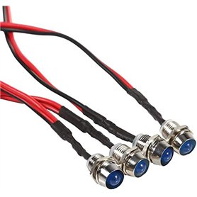 4pcs Voyant LED en Métal