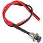 12V 8mm LED Indicateur Panneau Pilote Témoin d'avertissement LED Voyant Lumineux Voyant de tableau de