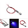 4pcs Voyant LED en Métal, 12V 8mm LED Indicateur Panneau Pilote Témoin d'avertissement LED Voyant Lumineux Voyant de tableau de 