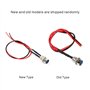 4pcs Voyant LED en Métal, 12V 8mm LED Indicateur Panneau Pilote Témoin d'avertissement LED Voyant Lumineux Voyant de tableau de 