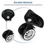Remplacement des Roues pivotantes de Bagages, Remplacement Universel des Roues pivotantes Bagages Valise de Voyage Roues Ensembl