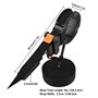 6M réglable coin pince bande sangle en nylon 4 mâchoires support de cadre photo outil de travail du bois (noir)