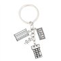 NUOBESTY Accessoires Filles Porte Clé Bonne Chance Porte-clés abaque Calculatrice Forme de Porte-clés pour Femme Homme Anneau Po
