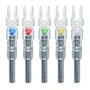 Deeabo Encoches de Flèche Lumineuses 3 Pièces Chasse Tir Ajustement Arbre de Flèche de 6 2 Mm Arc Éclairé LED Queue de Lencoche 