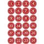 Ysoom Calendrier de l'Avent à remplir 24 sachets de Jute à Suspendre pour Noël DIY Sacs Cadeaux de Noël Décoration de Noël 24 pi
