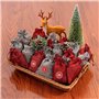 Ysoom Calendrier de l'Avent à remplir 24 sachets de Jute à Suspendre pour Noël DIY Sacs Cadeaux de Noël Décoration de Noël 24 pi