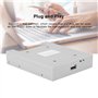 Ausla Lecteur de disquette USB, FDD-UDD U144 External USB 3.5" 1.44MB Flash Drive, Emulateur Plug & Play, Blanc Gris