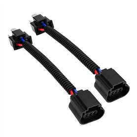 2 pièces Adaptateurs de Fil de Queue de Cochon de Voiture H4 Mâle à H13 Connecteur Femelle Adaptateurs de Faisceau de Câbles de