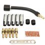 24 Pcs 0.8 Contact Contact MIG Soudage Contact Soudeur Kit De Consommables De Soudage Compatible Pour Binzel 15AK Pistolet De To