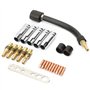 24 Pcs 0.8 Contact Contact MIG Soudage Contact Soudeur Kit De Consommables De Soudage Compatible Pour Binzel 15AK Pistolet De To